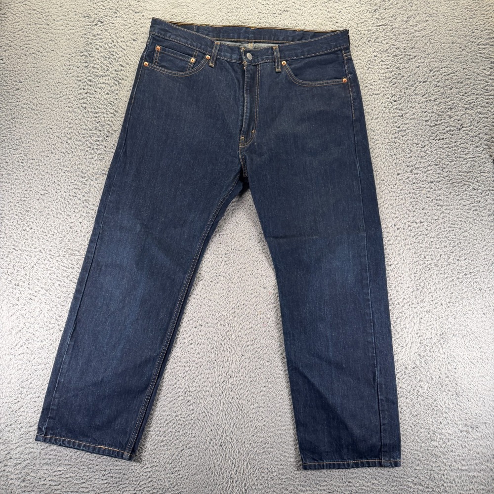 Levi's 550 Jeans Mens 38x29 Blue Cotton Denim Straight Workwear Utility Travel